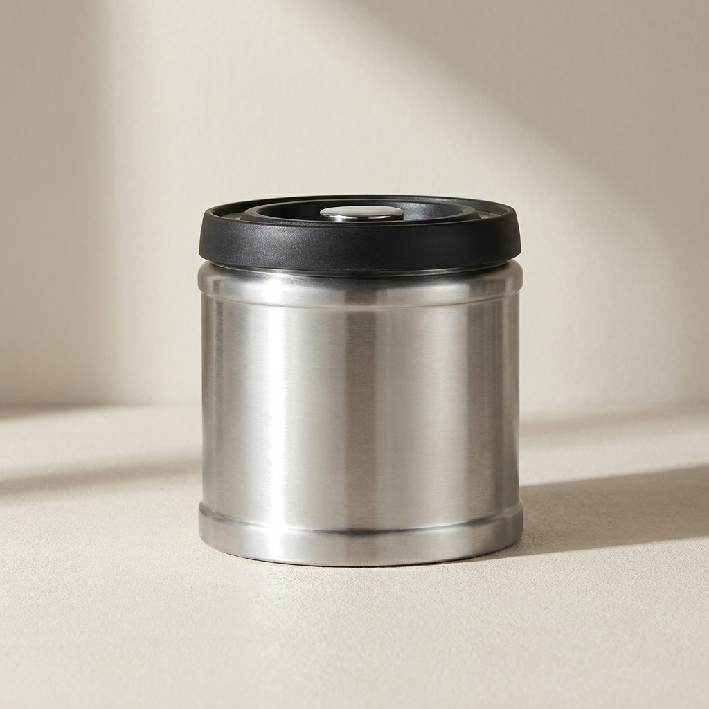 Coffee Canister Stainless Steel Vacuum Sealed Airtight Storage Container