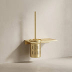 Toilet Brush and Holder Set, Aluminum, Wall Mounted, Multiple Colors