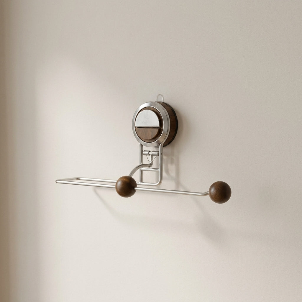 Paper Towel Holder Stainless Steel ABS Suction Mount No Drill Installation