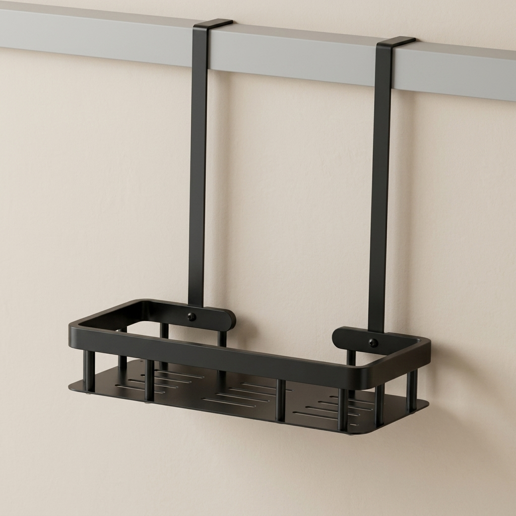 Carbon Steel Shower Caddy - Durable Space-Saving Bathroom Organizer