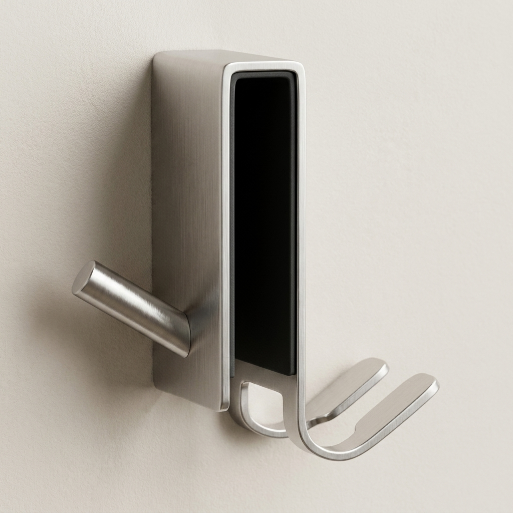 Shower Curtain Hooks Stainless Steel Slimline Over Door Bathroom Hooks