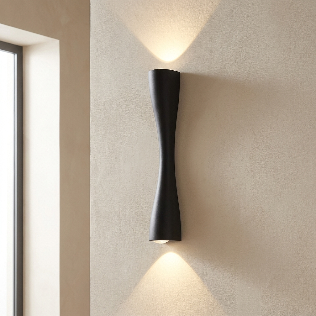Up Down Wall Lamp Wall Mounted COB LED Aluminum Glass Fixture