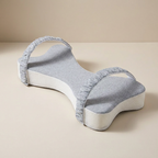 Leg Pillow, Memory Foam Fill, Ergonomic Shape, Washable Cover