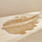 Leaf Placemat, PVC Material, Embossed Design, Water-Resistant