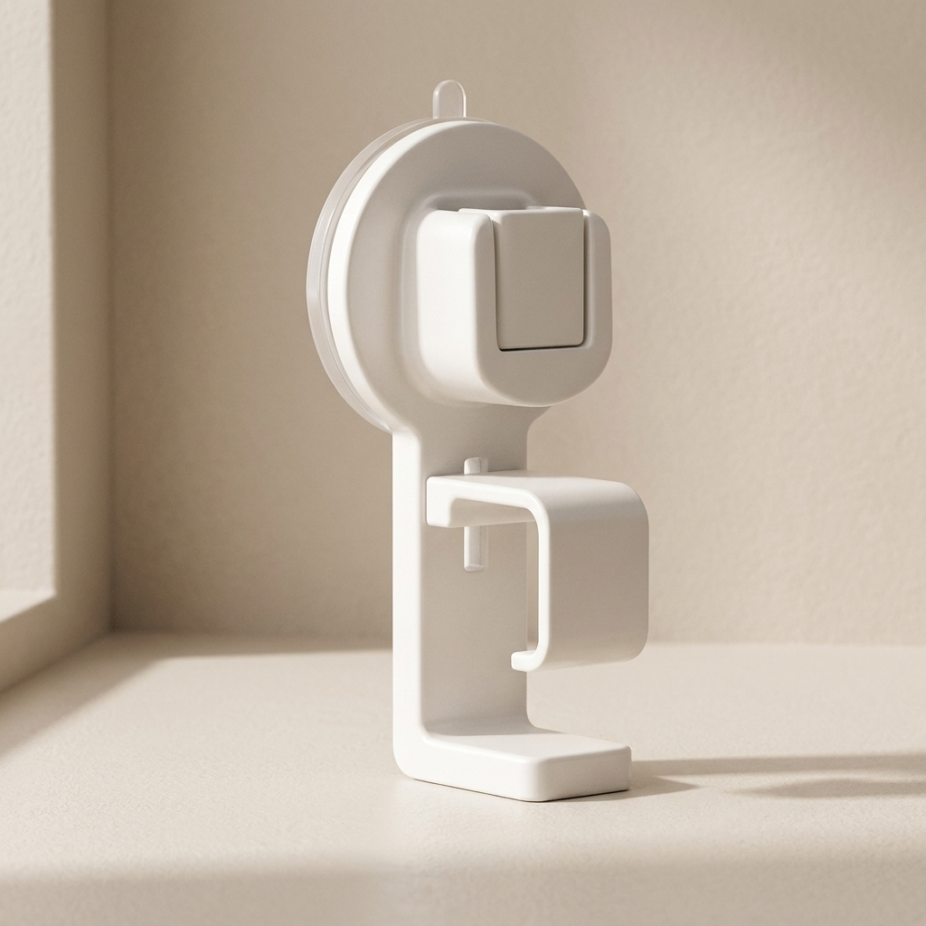 Wall Hook Rack Suction Cup ABS Plastic Tool Free Installation