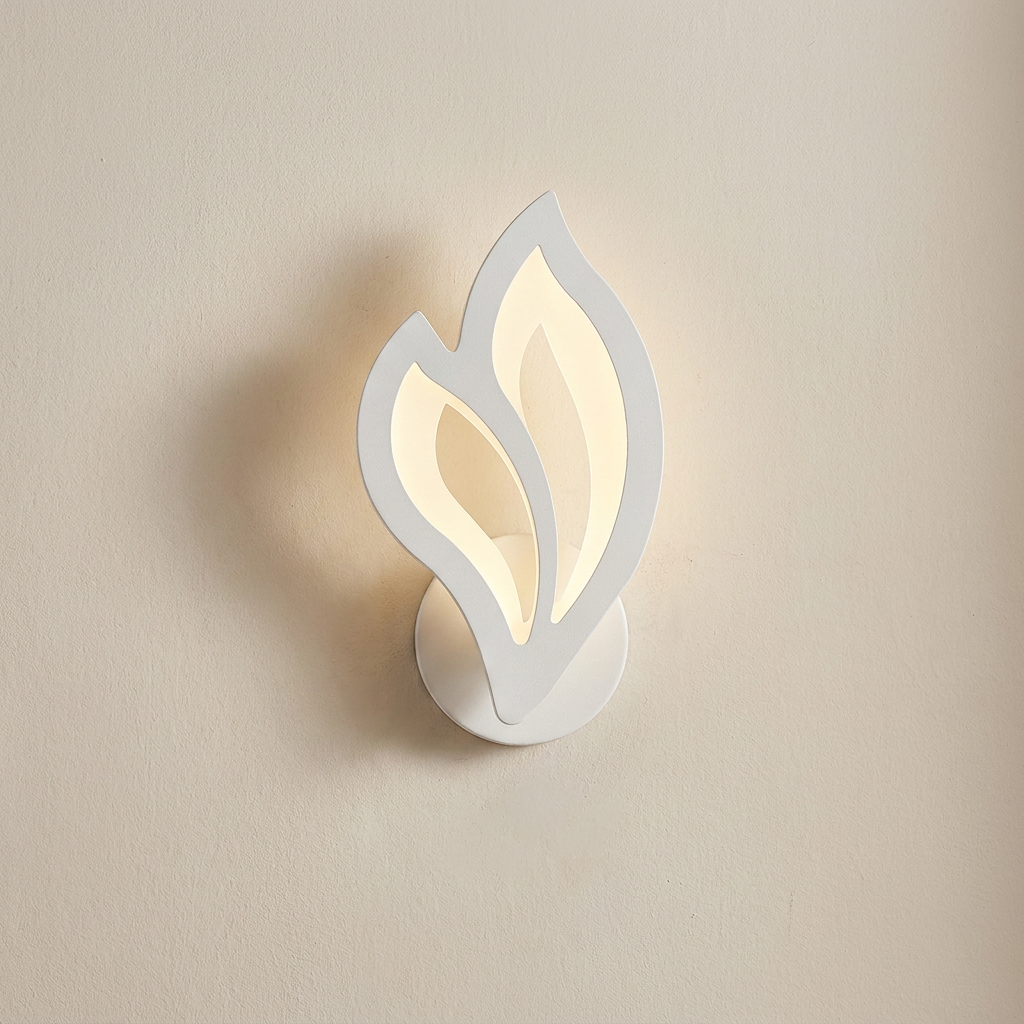 Wall Sconce LED Metal Acrylic Hardwired Light Fixture