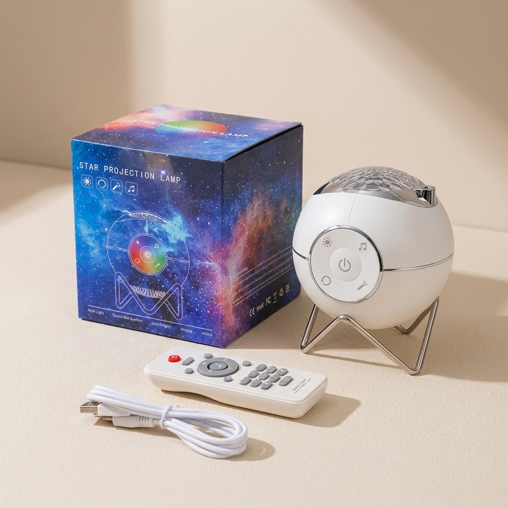 Projector Light Galaxy Star LED Bluetooth Speaker USB and Battery Powered
