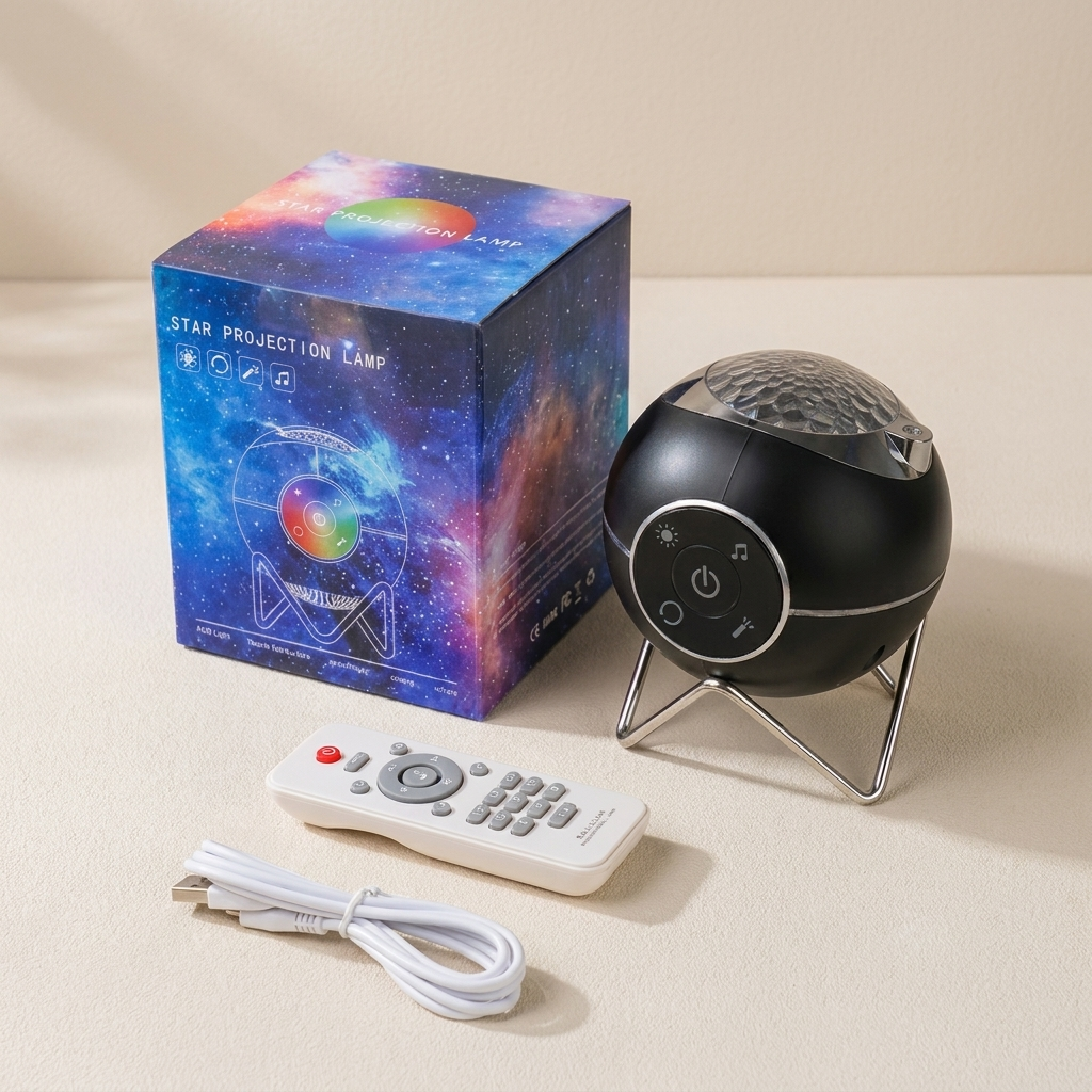 Projector Light Galaxy Star LED Bluetooth Speaker USB and Battery Powered
