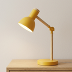 LED Desk Lamp, Adjustable Arm, Swivel Lamp Head, Button Switch