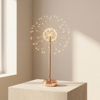 Starburst LED Table Lamp, Dual-use Powered, Warm White Light