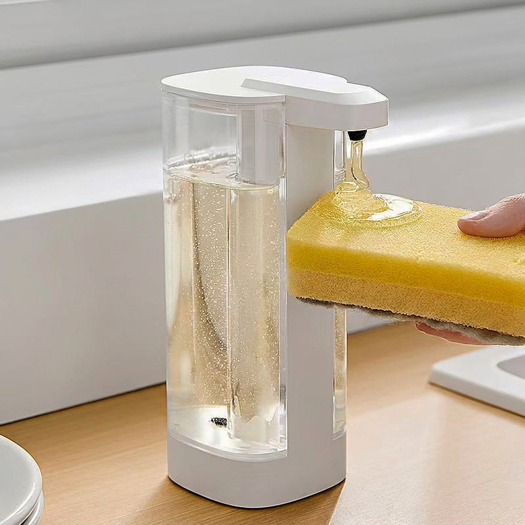 Automatic Soap Dispenser, 500ml Capacity, Rechargeable Battery, Wall-Mounted