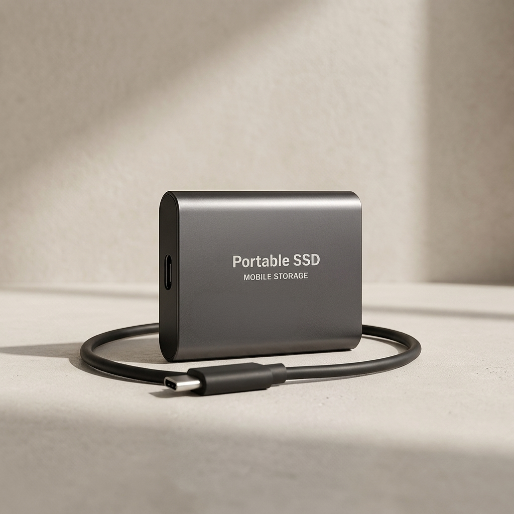 Portable External SSD USB C USB 3.1 High Speed Data Storage