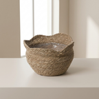 Rattan Planter Handwoven Natural Woven Basket Design