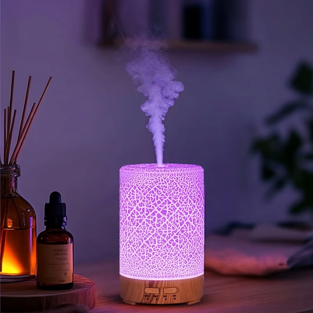 Ultrasonic Aroma Diffuser, 150ml Capacity, LED Light