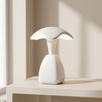 Mushroom Table Lamp, Touch Control, Rechargeable Battery