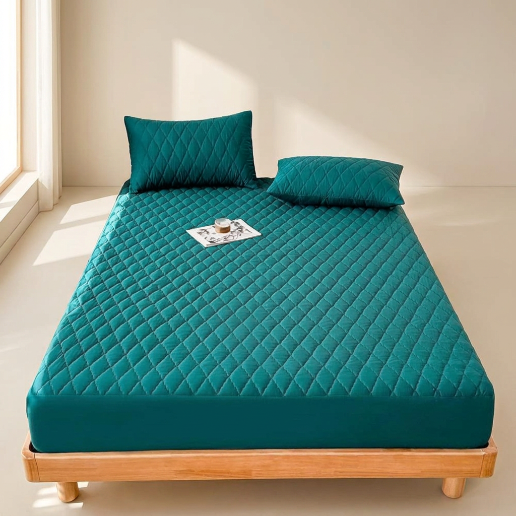 Waterproof Fitted Sheet Set Deep Pocket Polyester Bedding