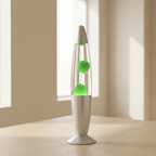Wax Motion Lamp, Glass Shade, Aluminum Alloy Base, 25W LED Light