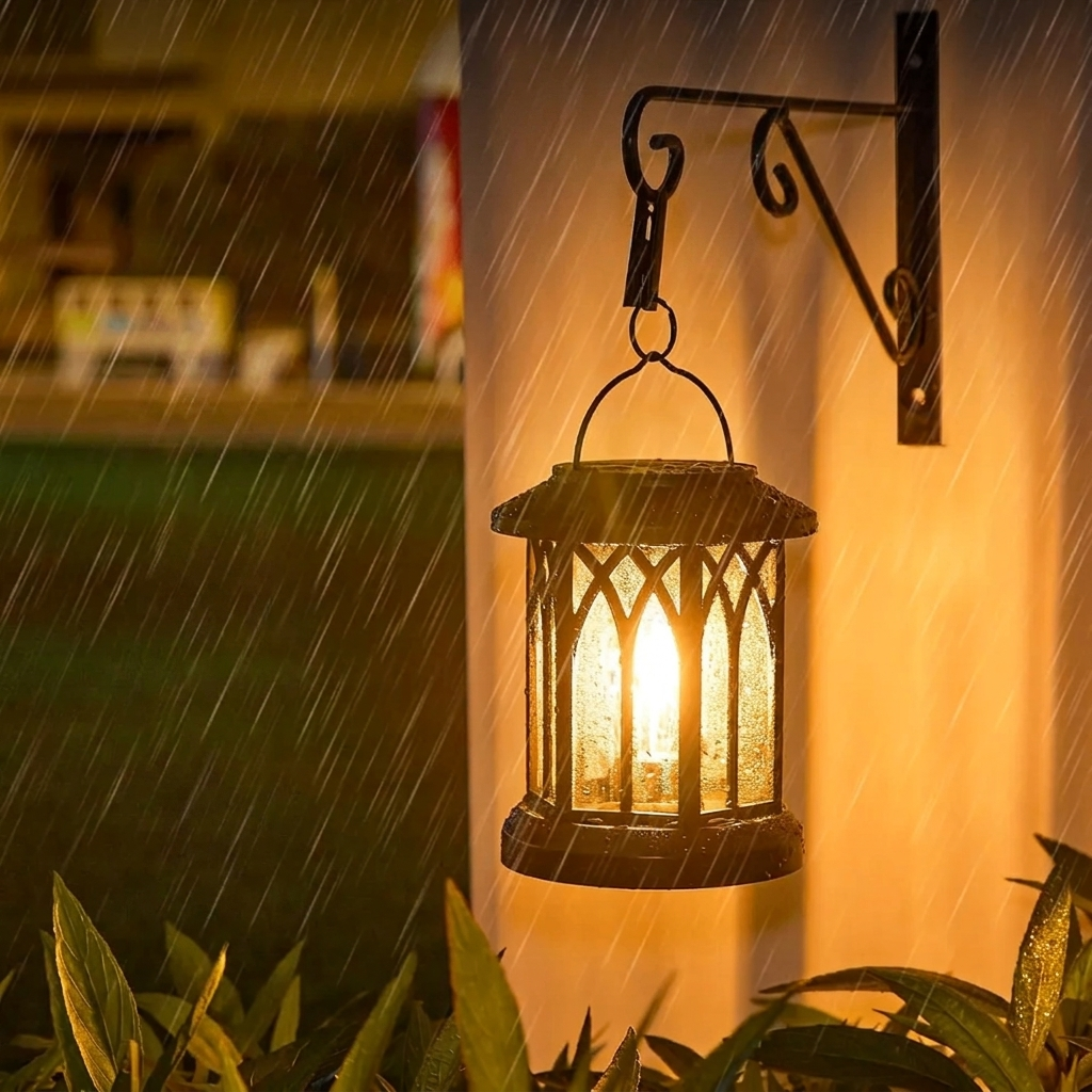 Solar Hanging Lantern, IP65 Waterproof, 800mAh Battery, LED Light