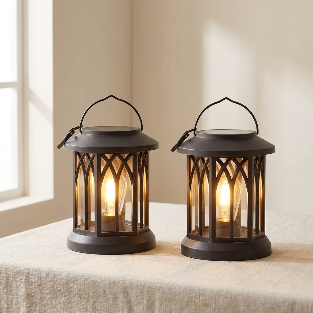 Solar Hanging Lantern, IP65 Waterproof, 800mAh Battery, LED Light