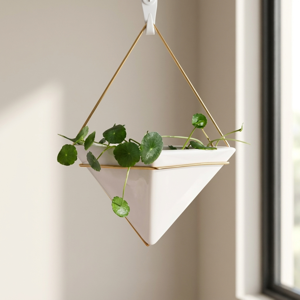 Geometric Terrarium Wall Hanging Display for Succulents and Air Plants