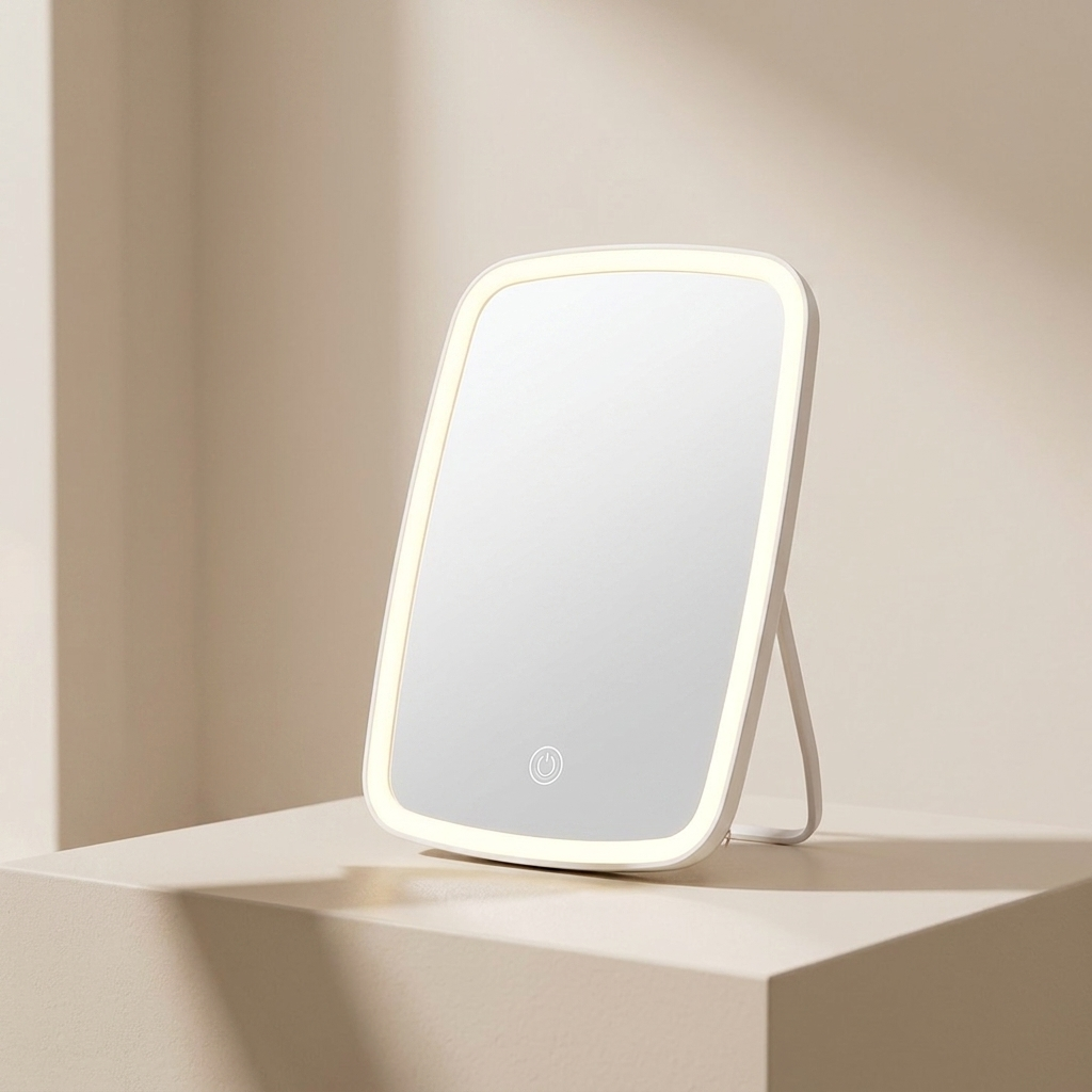 Rechargeable LED Vanity Mirror Tri Color Lighting Touch Control Makeup Mirror