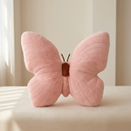 Kids Butterfly Cushion Plush Polyester Cotton Pillow Pink Purple