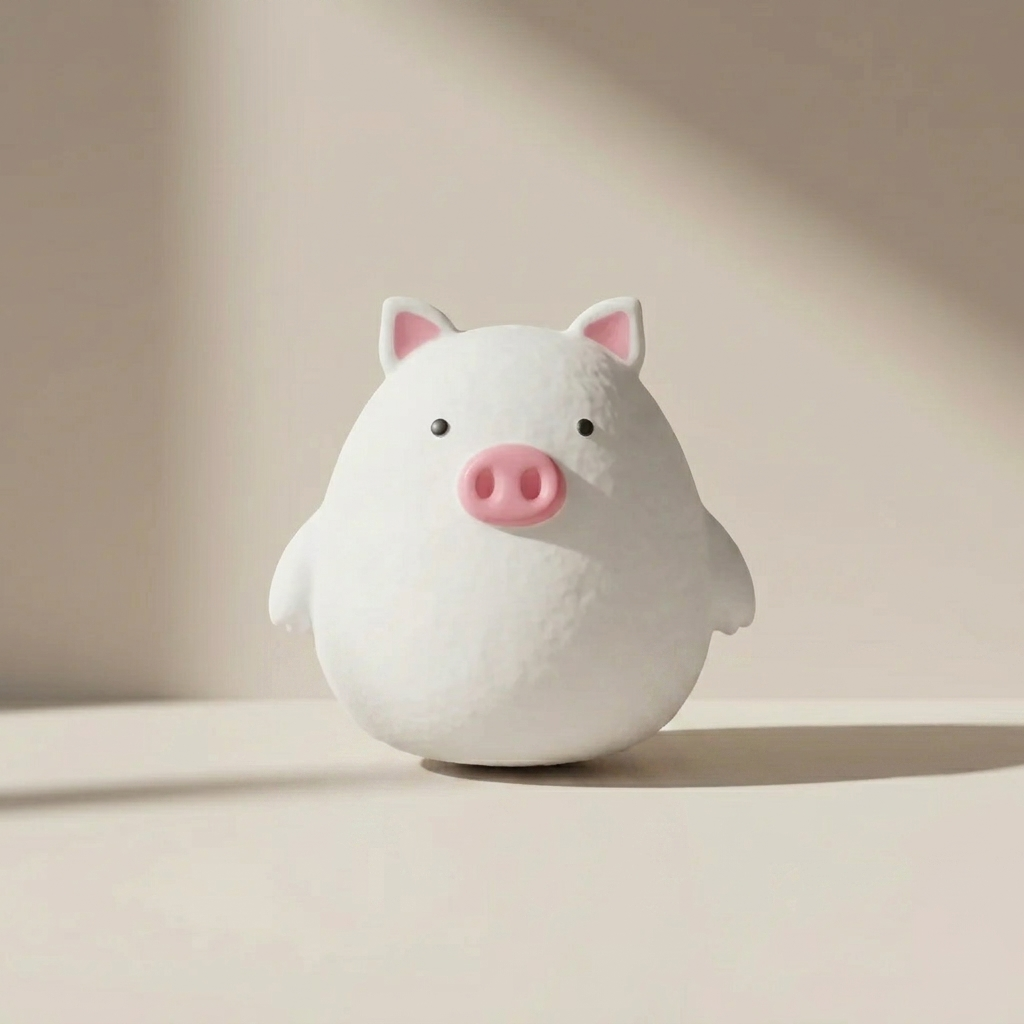 Animal Character LED Night Light, Portable, LED