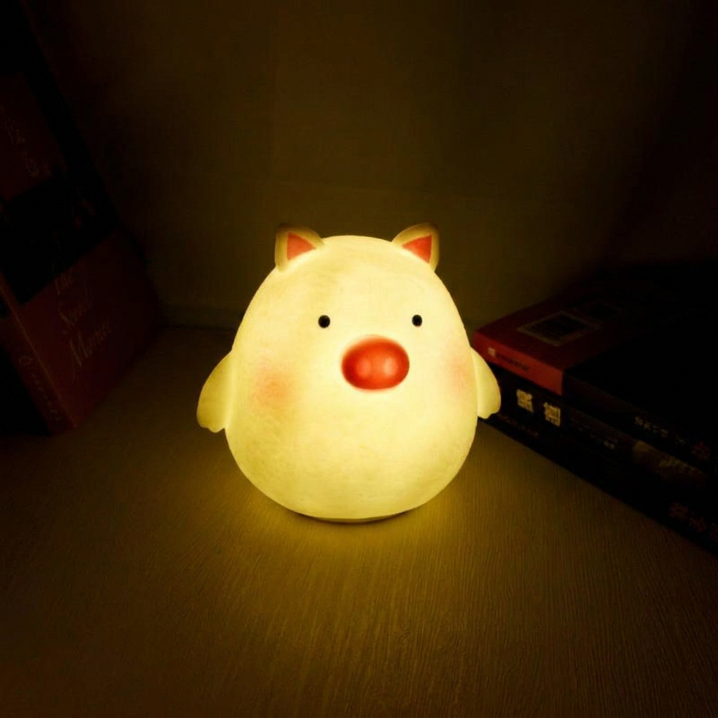 Animal Character LED Night Light, Portable, LED