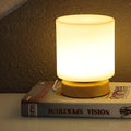 Mini Glass Table Lamp - 360° Illumination for Nightstands