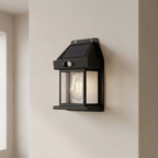 Solar Outdoor Wall Lantern Motion Sensor IP65 Weather Resistant Lighting