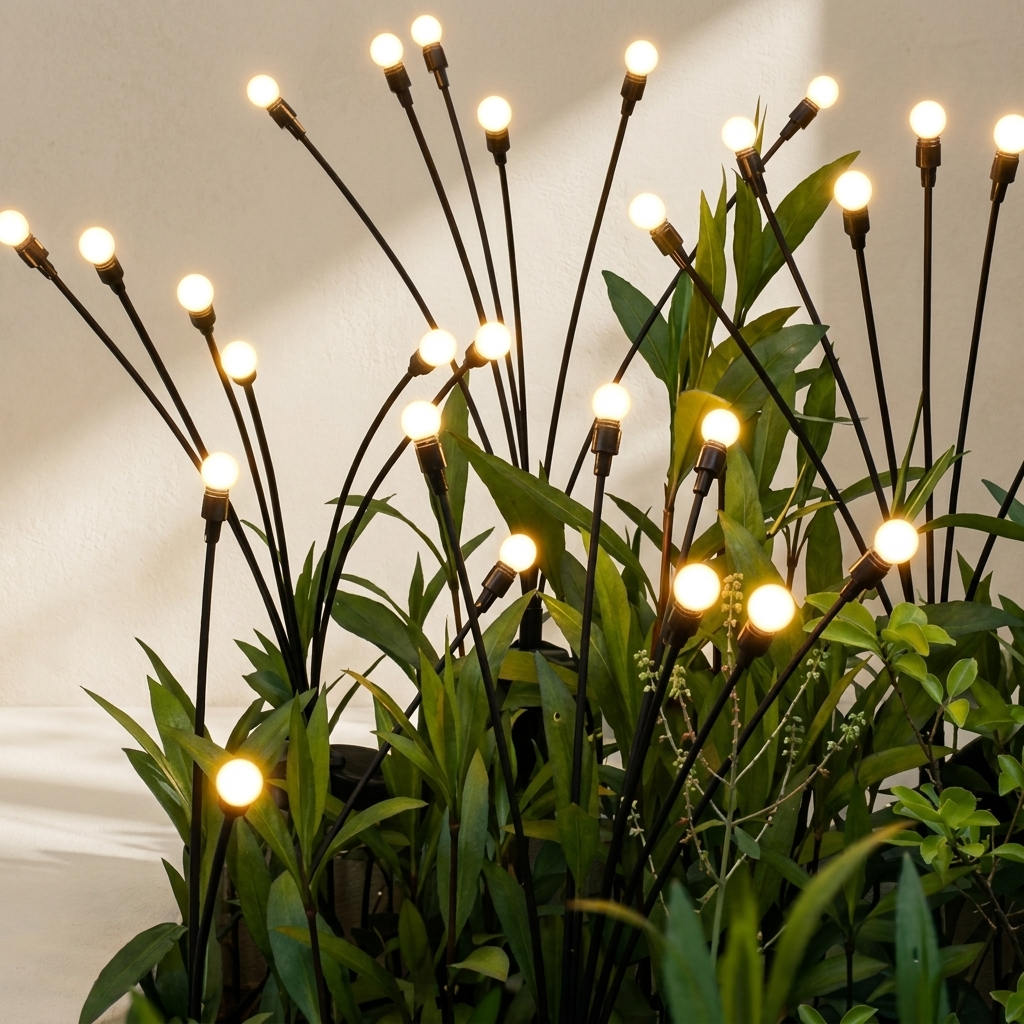 Solar Firefly Lights IP65 Weather Resistant Garden Stake Lighting