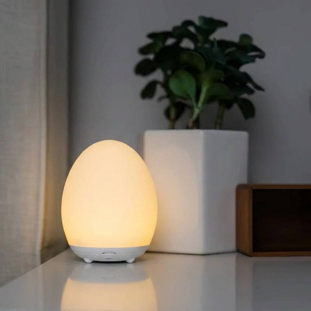 Touch Control LED Night Light with RGB Colors and Warm White, 100h Battery Life, Portable Night Lamp for Baby's Room