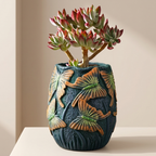 Decorative Planter Hand Painted Indoor Outdoor Flower Pot