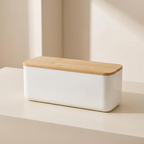 Kitchen Bread Box with Removable Lid Countertop Organizer