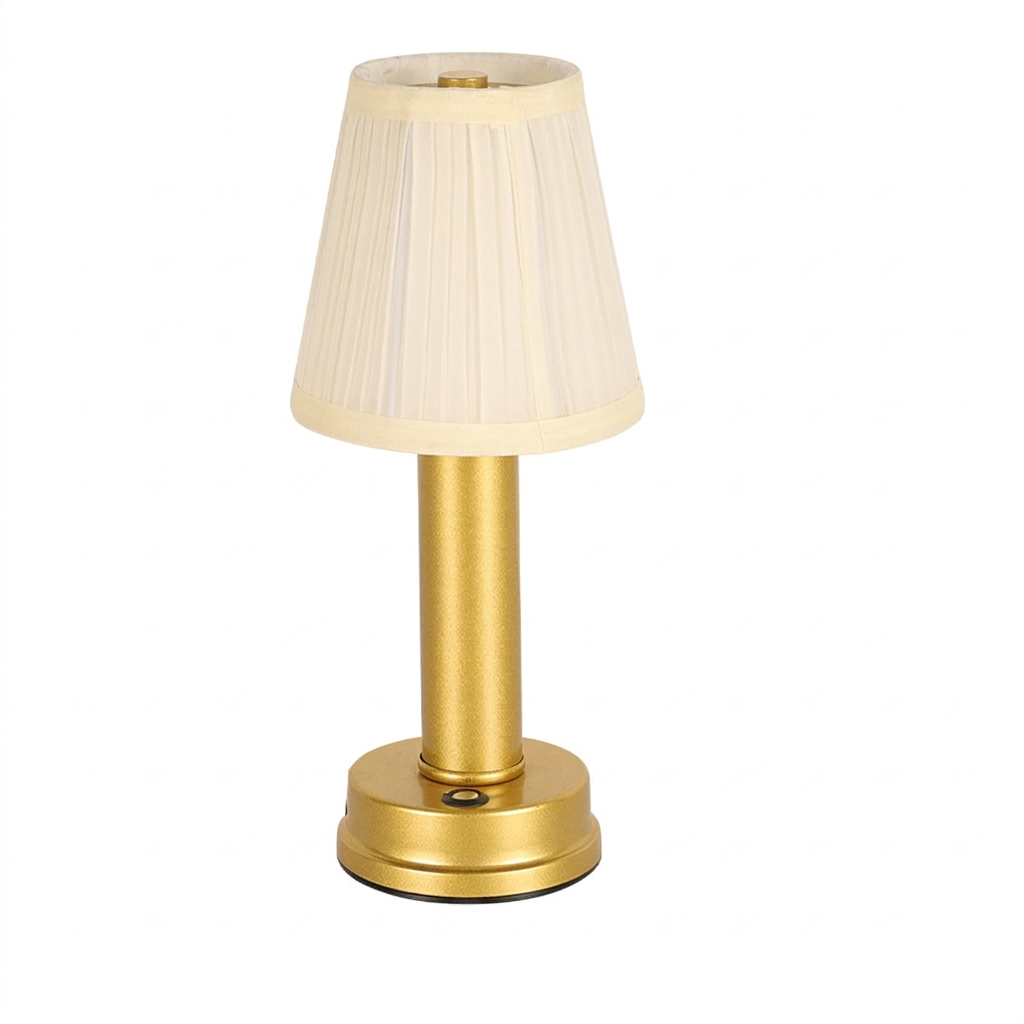 Brass Table Lamp Wireless Integrated LED Polished Brass Finish