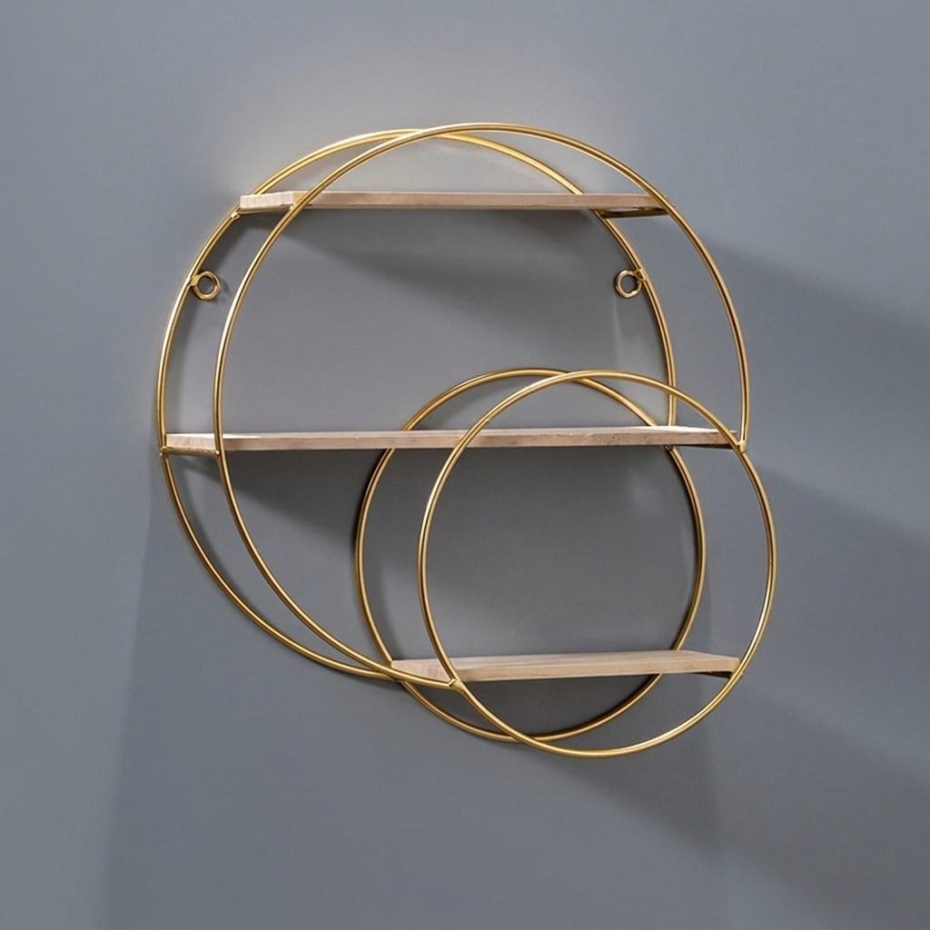 Decorative Wall Shelf, Wall Mounted, Multi Level, Display Shelf