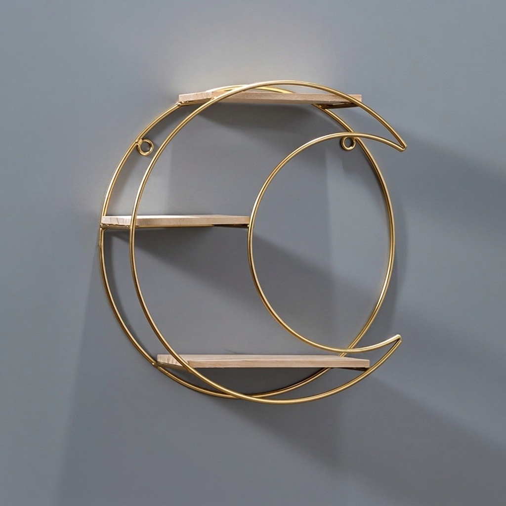 Decorative Wall Shelf, Wall Mounted, Multi Level, Display Shelf