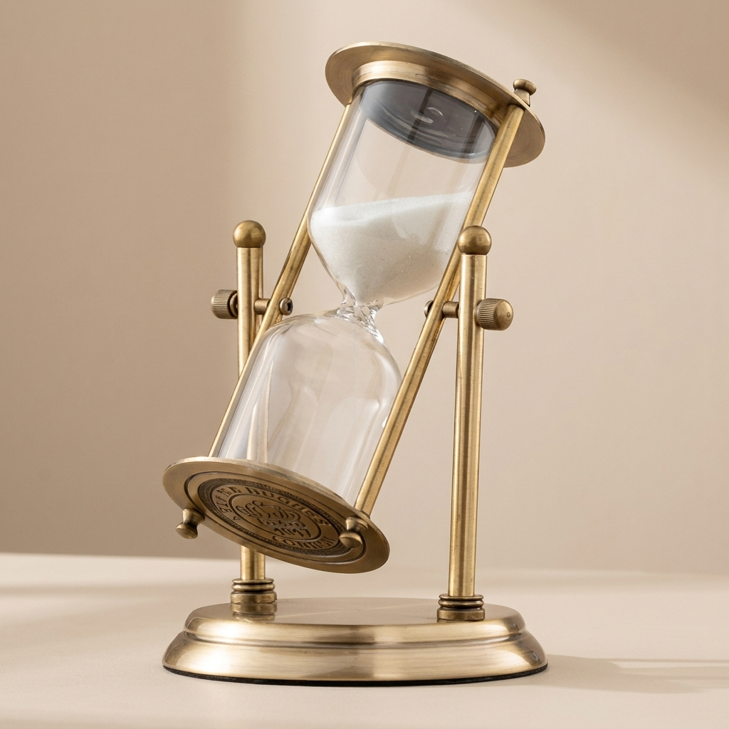 Rotating Hourglass, Freestanding Display, Decorative Timer, Vintage Style