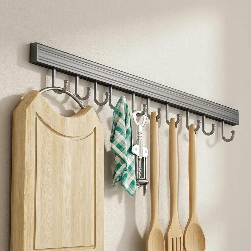 Kitchen Organizer Rack No Drill Metal Hanging Storage Rack