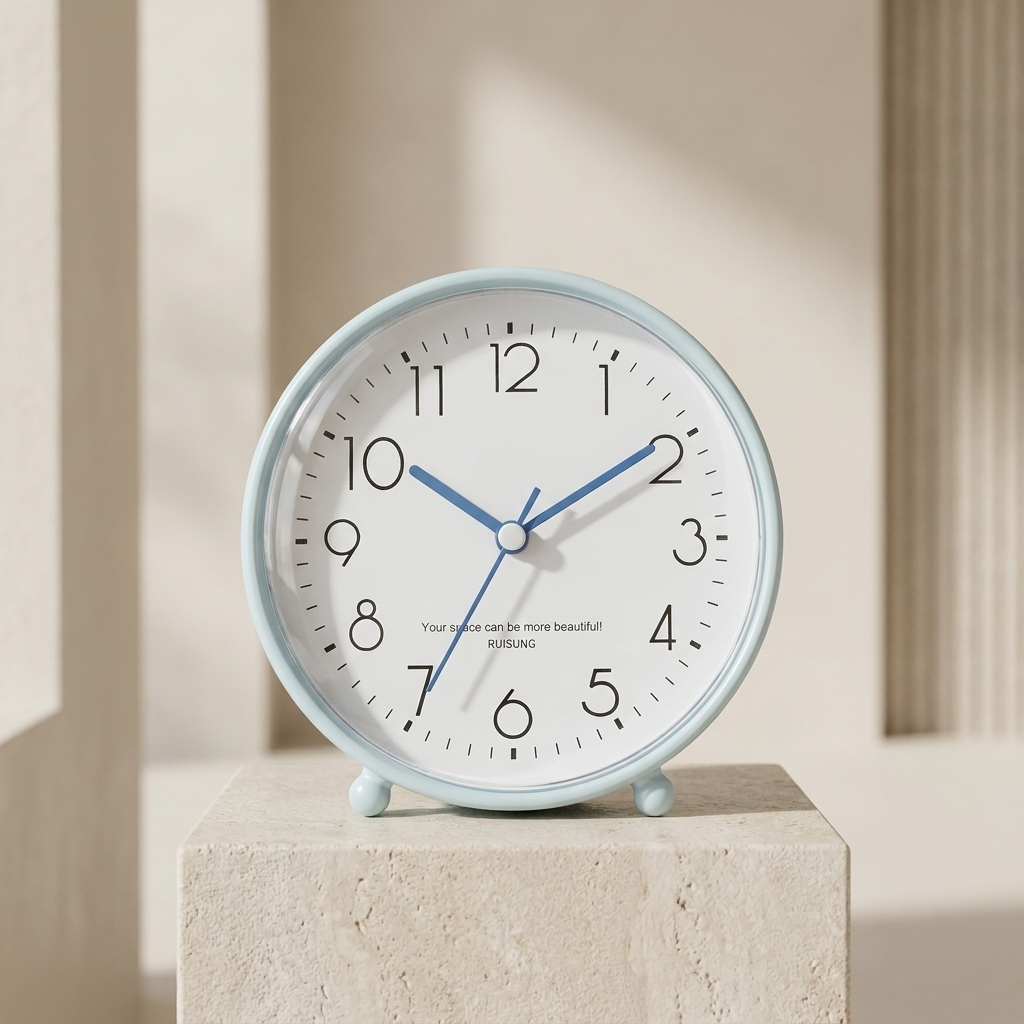 Cartoon Alarm Clock Battery Operated Plastic Large Number Display