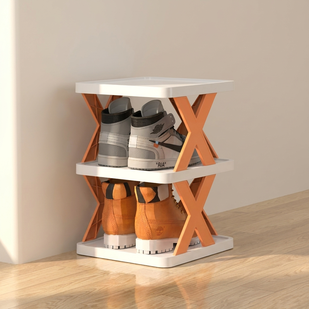 Shoe Rack Collapsible Multi Layer Plastic Storage Organizer