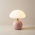 Table Lamp LED Ceramic PVC Mushroom Design Bedside Lamp