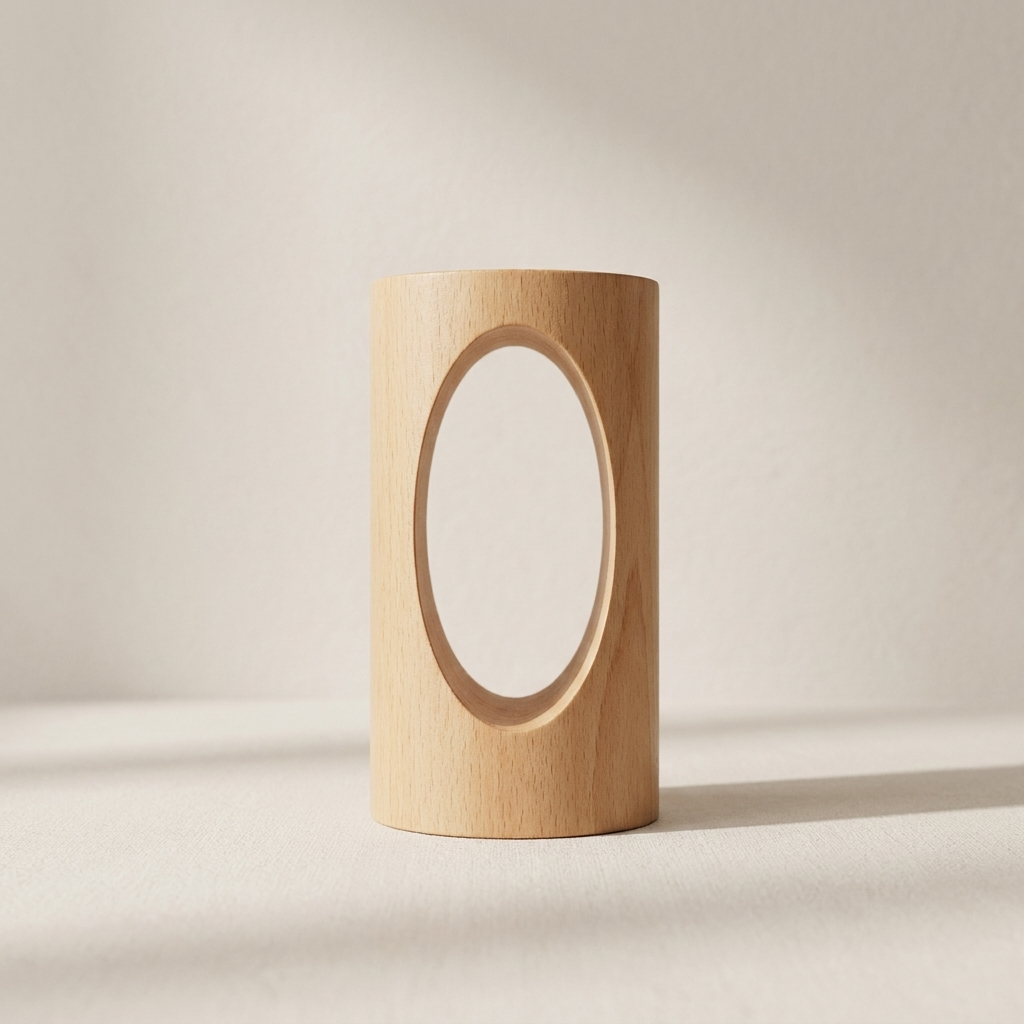Table Lamp LED Solid Wood USB Powered Bedside Accent Light