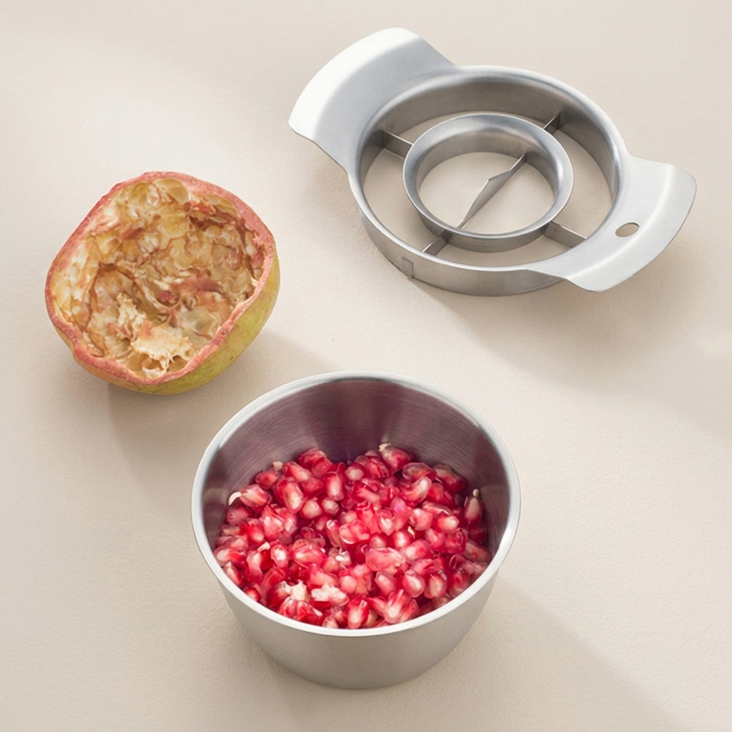 Pomegranate Corer Stainless Steel Seed Remover with Tray
