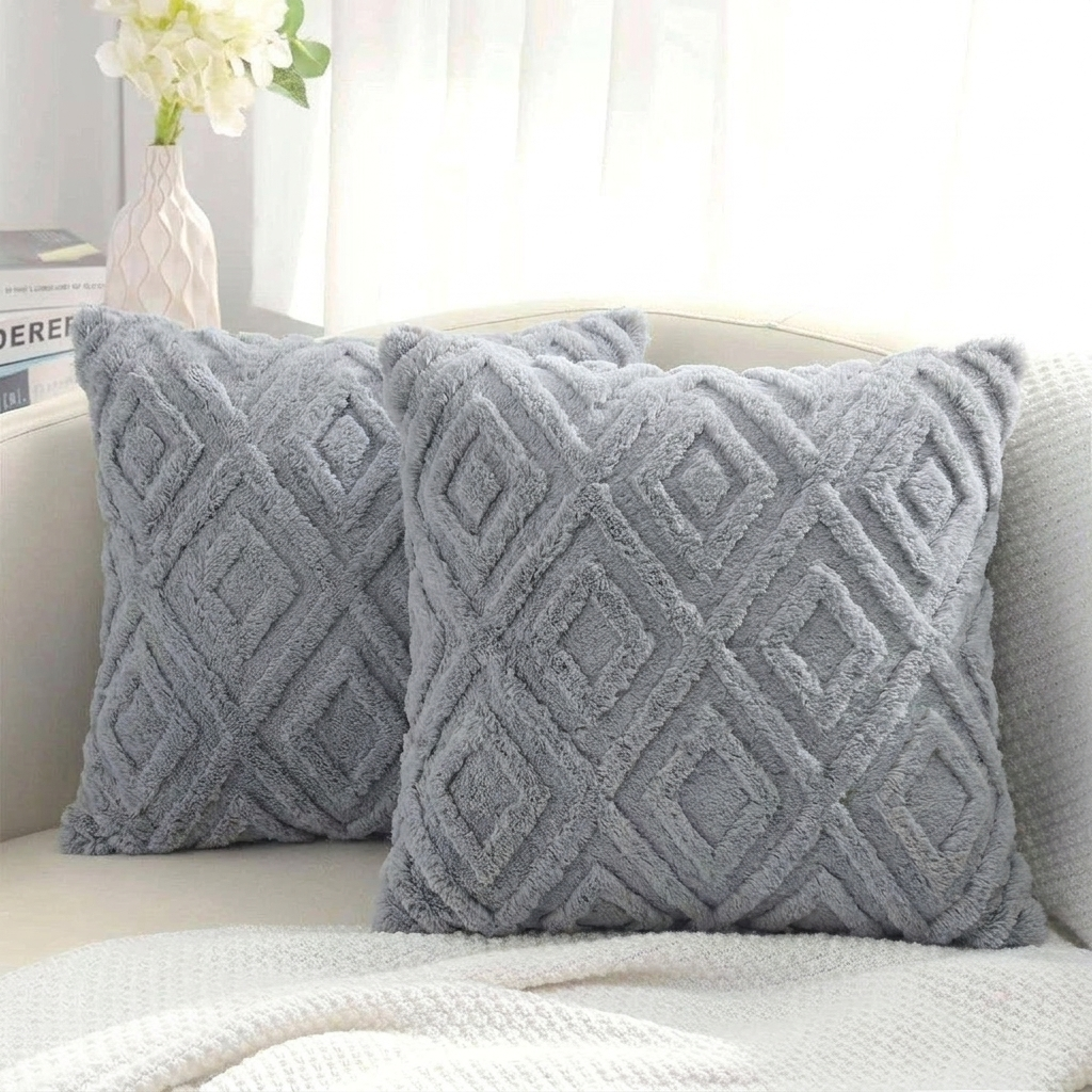 Cushion Cover Textured Weave Standard Size Machine Washable