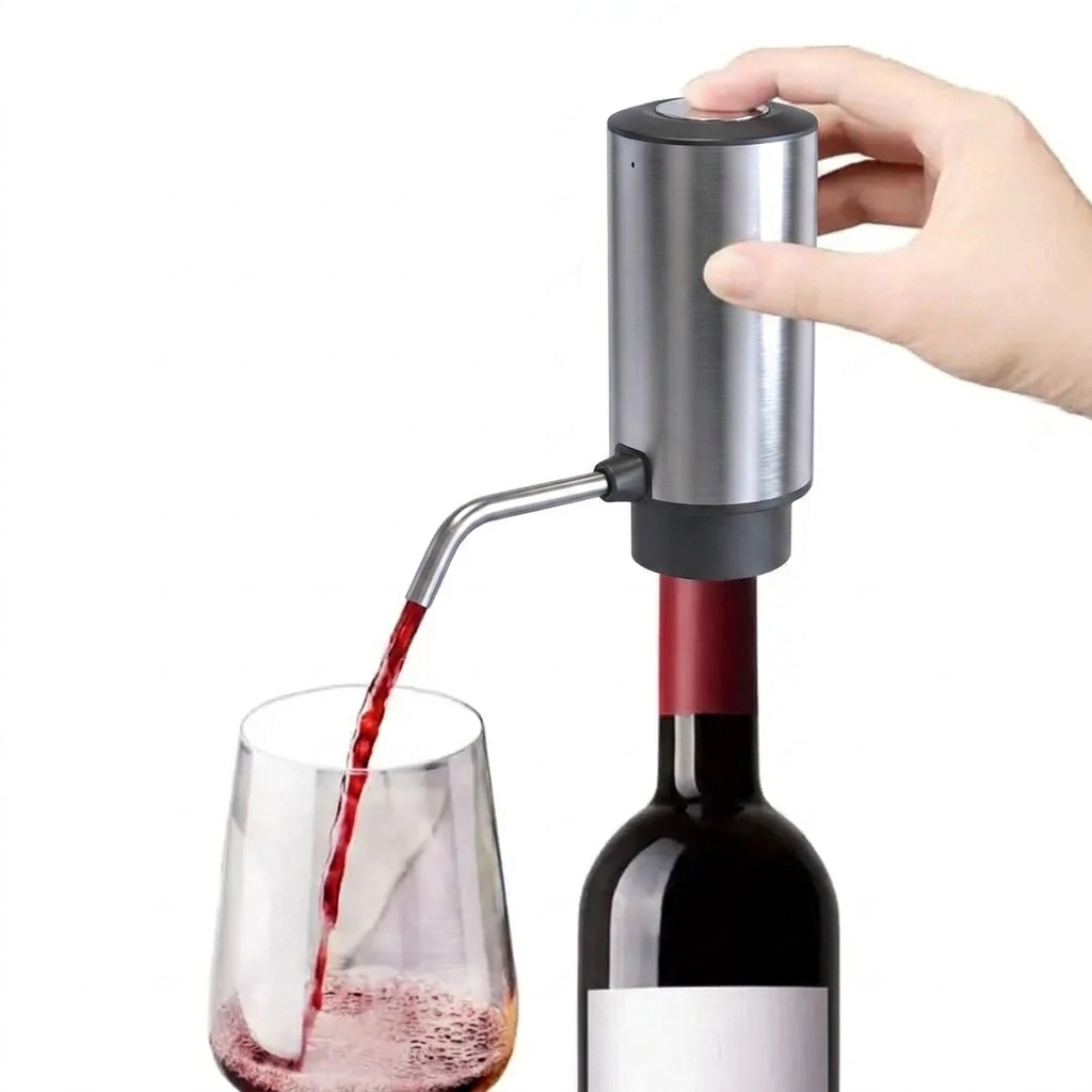 Wine Aerator Pourer Stainless Steel USB Rechargeable