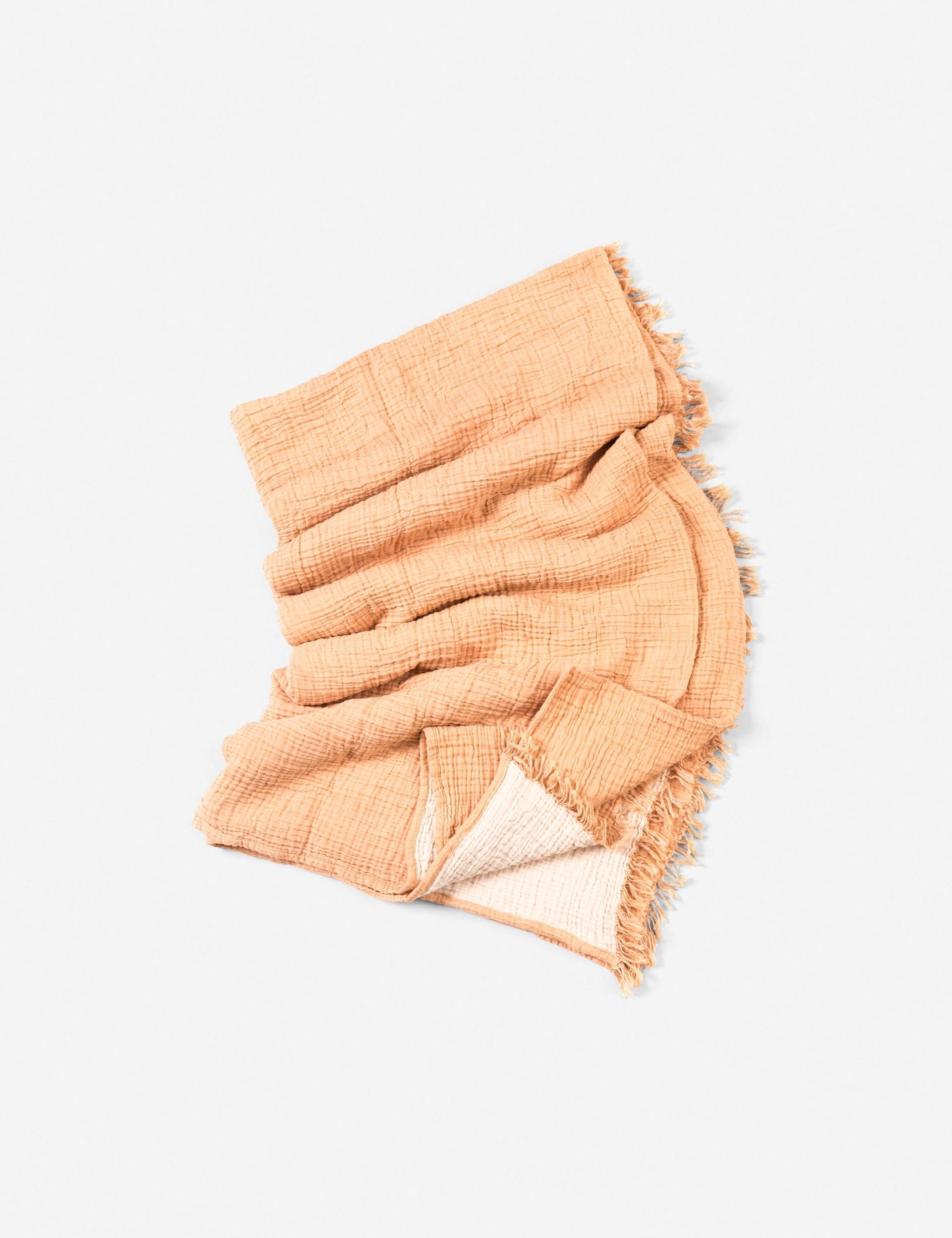 Alaia Bed Cover | Organic Cotton, Fringed Ends