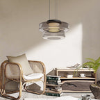 Bela Glass Pendant Lamp | Bauhaus Style, Adjustable Hanging Design