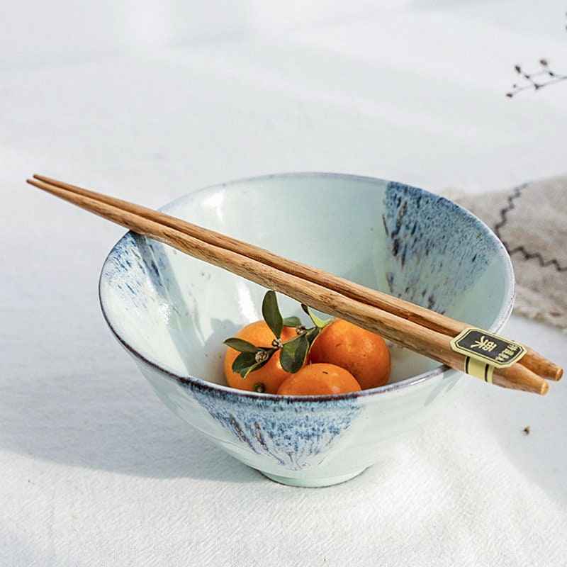 Bento Luxe Set van 5 Paar Houten Eetstokjes | Handgemaakt, Natuurlijk Hout