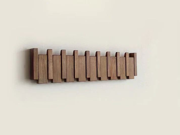 Cadenza Wall Coat Rack | Piano Key Design, Solid Wood